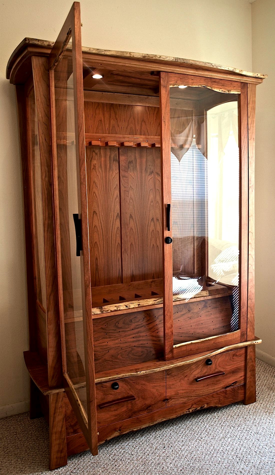 Mesquite &amp; Cherry Gun Cabinet – Louis Fry / A Furniture ...